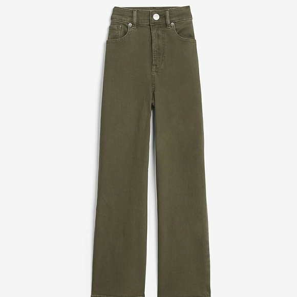 Express Pants - Super High Waisted Cropped Wide Leg Pant